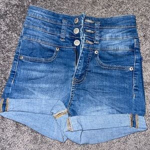 Aero High Rise Jean Shorts
